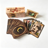 Cartas de Tarot Impresas Personalizadas de Fábrica OEM con Bordes Negros, Guía y Caja Magnética, Material de Papel, Venta al Por Mayor de Fábrica