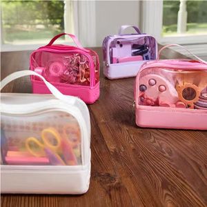 Lightweight Clear EVA Organizer Pouch Reinforced Waterproof <b>Storage</b> Bag Portable Beach Tote Accessory - Product Image 1