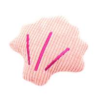 Jouet interactif pour chien en peluche sur le thème de la plage, mignon, en forme de coquillage rose, couineur, pour le jeu et le lance-lancer en extérieur