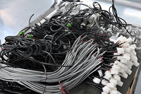 Câble d'alimentation et de signal linéaire personnalisable de 15 m, étanche IP67, avec connecteurs pour contrôleurs