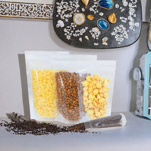 Pochette transparente refermable en plastique avec fermeture éclair pour aliments pour bébés, friandises, bonbons, collations, épices, herbes, aliments pour animaux de compagnie - Product Image 2