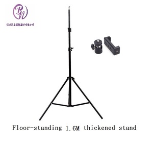 1.6 mét Dày Kim Loại sống tripod điện thoại di động đứng cho quay video & ánh sáng nhiếp ảnh sàn đứng - Product Image 2