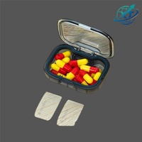 Mini boîte de rangement pour médicaments de voyage, pour pilules et comprimés, conteneur de rangement portable en PS