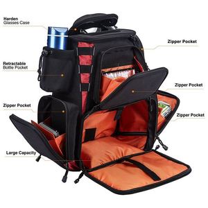 Mochila de Pesca BSCI, Bolsa de Almacenamiento Impermeable Grande con Cubierta Protectora para la Lluvia (Caqui, Negro y Camuflaje) - Product Image 3