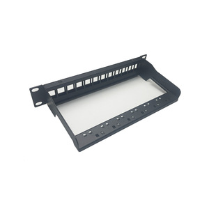 Panneau de brassage modulaire vierge 10 pouces à 12 ports, <span class=keywords><strong>compatible</strong></span> avec les modules <span class=keywords><strong>RJ11</strong></span> et <span class=keywords><strong>RJ45</strong></span> - Product Image 1