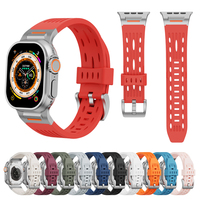 Bracelet de montre RYB à plusieurs trous pour Apple Watch Ultra 3 2 1 49 mm / Series 11 10 46 mm / 9 8 7 45 mm
