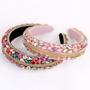 Diademas de Cristal para Mujer Hua Liyu, Diadema de Estilo Barroco con Pedrería Colorida para un Look Elegante en el Día a Día - Product Image 3