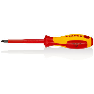 Tournevis d'électricien Knipex, tête cruciforme Pozidriv, 100 V, manche isolé - Product Image 1