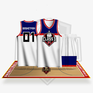 Jersey basket Logo nomor pemutar nama, seragam basket tim cetak sublimasi olahraga kustomisasi Klub - Product Image 3