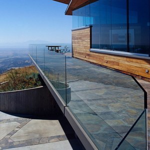 Balustrade de clôture en verre de main courante sans cadre simple en aluminium et en métal contemporaine simple en aluminium <span class=keywords><strong>U</strong></span> canal mental - Product Image 5