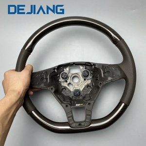 Volant de sport en bois de pêche de haute qualité pour VW Volkswagen <span class=keywords><strong>Golf</strong></span> 6 <span class=keywords><strong>7</strong></span> MK7 GTI <span class=keywords><strong>GTD</strong></span> GTE Polo Passat CC Accessoires de voiture - Product Image 2