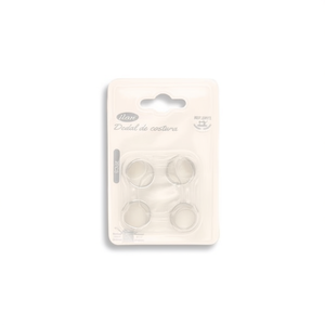 Il Set di Ditali da Cucito 17 mm 4 Pezzi Placcati Argento - Product Image 1