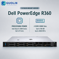 Matériel informatique d'entreprise haute performance avec processeur Xeon E-2400 Series, serveur rack Dell PowerEdge R360 1U d'origine