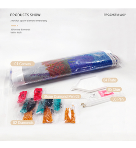 Chenistory 5D sơn kim cương chim kit hoa đầy đủ vòng thêu khảm thủ công Cross Stitch trang trí nội thất Quà Tặng - Product Image 6