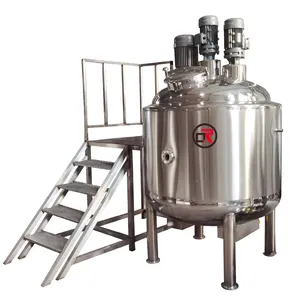 100L 500 liter laboratory chocolate gelatin melting cooking oil jacketed solvent mixing storage fermentation tank