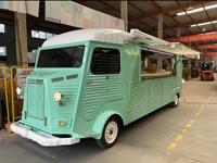 Remolque de Comida Eléctrico Retro Personalizado Citroën con Sellador Eléctrico Comercial para Té de Burbujas, Ideal para Jardín Botánico