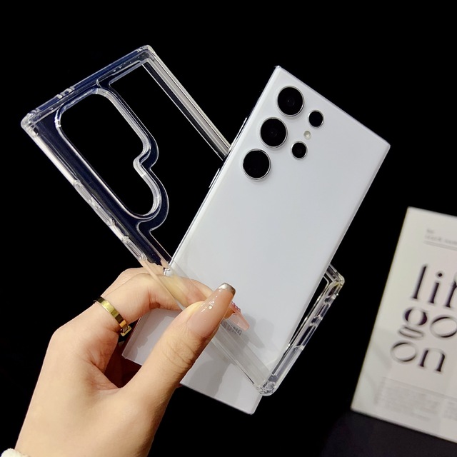 Bumper Frame Phone Case for Samsung S26 25 S24 S23 Ultra Plus Transparent Case for Samsung S25 Ultra Shockproof Cover