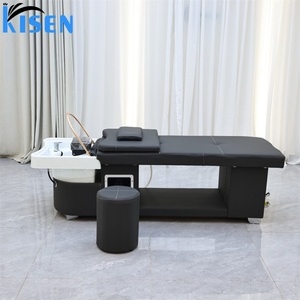 เก้าอี้นวดสระผมระดับมืออาชีพ KISEN รุ่น Hottest Salon พร้อมอ่างสระผมบำบัดด้วยน้ำ  สำหรับสระผมแบบไทยและญี่ปุ่น - Product Image 2
