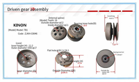 Ensemble d'embrayage de moto KINON de haute qualité, modèle 7B1, code ZJKH-C0046, pièces de transmission CVT, réparation de scooter et moto, garantie 1 an