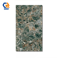 Carreaux de porcelaine modernes à motif pierre, résistants à l'usure, antibactériens, résistants aux acides, 9 mm, 600x1200 mm, brillants, pour intérieur d'appartement ou de villa