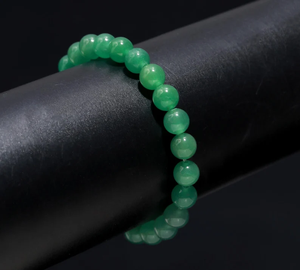 100% Natural 8mm verde Aventurina pulsera de cuentas curación cristal Yoga protección espiritual LUSTRE LD0385 7 pulgadas Unisex - Product Image 4