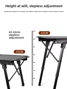 <span class=keywords><strong>Mesa</strong></span> Táctica Modular de Aleación de Aluminio IGT, Altura Ajustable, Placas de Ensamblaje DIY, <span class=keywords><strong>Mesa</strong></span> Plegable Portátil para Acampar, para Barbacoa al Aire Libre - Product Image 4