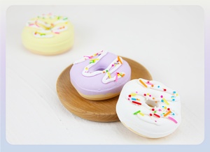 Bain de gâteau bio coloré personnalisé pour ensemble de bombe <span class=keywords><strong>mini</strong></span> beignet de <span class=keywords><strong>bubble</strong></span>-gum de luxe idée cadeau parfaite