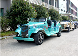 Meilleur Prix Voiture Électrique Rétro Vintage 5 Places Classique avec Châssis en Acier pour Tourisme en Zone Scénique - Product Image 6