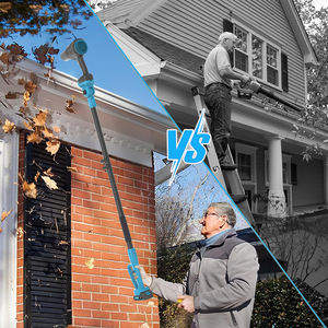 Ensemble de jardinage électrique industriel 3-en-1 DIY : Scie à chaîne télescopique sans fil, souffleur de feuilles, alimenté par <span class=keywords><strong>batterie</strong></span> rechargeable - Product Image 3