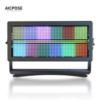 Éclairage extérieur AICPOSE, lumière stroboscopique de scène 400w, étanche IP65, lumière stroboscopique RGB à 24 segments