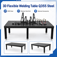 Plateforme de soudage flexible 3D Meisida D28, acier Q355 nitruré, table modulaire personnalisée pour le soudage industriel