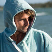 Séchage rapide pour la commodité Serviette Poncho de surf Serviette de plage pliable douce et confortable lavable en machine