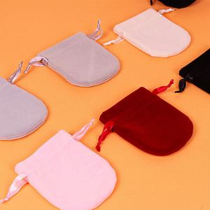 Wholesale Bottom U-Shaped Small Plush Velvet Pouch Recyclable Jewelry Gift Packaging Dust Bag for Watch Necklaces Gemstones - Product Image 6
