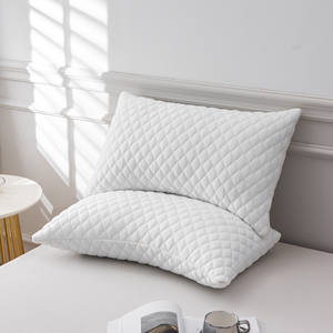 Nouveau produit ménage couleur unie confortable <span class=keywords><strong>Anti</strong></span>-acariens lavage à la main cou soutien mousse à mémoire oreillers de lit - Product Image 4