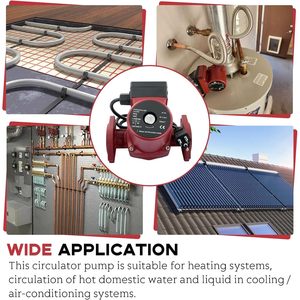 Bomba de recirculación Minjiang 1/25 HP 115V 60Hz con brida de 2 tornillos para sistemas de calefacción - Product Image 5