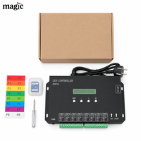 Contrôleur LED H807SA 8 ports 8192 pixels Art-Net SPI DMX512 Madrix Jinx XLights Carte SD en ligne/hors ligne pour bande LED IC WS2811