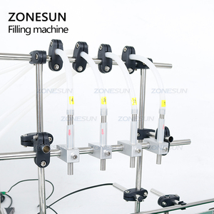 ZONESUN ZS-DTDP4G 4 Heads Diaphragm <b>Pump</b> Olive Oil Juice Soybean Milk <b>Small</b> Bottle Liquid Filling Machine for Beverage - Product Image 3