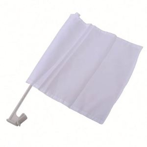 Customized Mini Car <b>Flags</b> Window Clips Polyester Wholesale Custom Sublimation <b>Blank</b> Car <b>Flag</b> for Window With Pole Plastic - Product Image 3