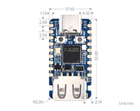 RP2350A RP2350-USB-A Papan Pengembangan Mini USB Berbasis Raspberry Pi Mikrokontroler Dual-core Dual-architecture 150MHZ