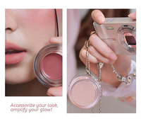 Baume de couleur multi-usages effet crème blush avec chaîne pour paupières, lèvres et joues – Frais et dynamique, facile à utiliser, pour sublimer votre look