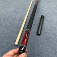 Queue de billard BLUE CARDAMOM 58 pouces, fût en érable renforcé de carbone EP, embout en ébène, faible déviation, pointe de 12,5 mm, queue de billard professionnelle