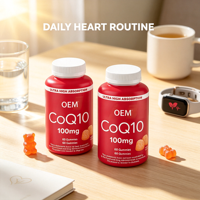 OEM Private Label CoQ10 100mg Heerlijke Gummy Supplementen Vegan CoQ10 Gummies Antioxidanten Hartgezondheid Ondersteuning