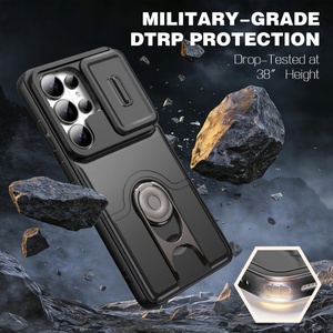 Nueva Funda Mate para Teléfono Samsung S26 S23 S24 S25 Ultra Plus A57 A37 A36 A56 con Soporte Giratorio y Cubierta Protectora Deslizante para Cámara - Product Image 2