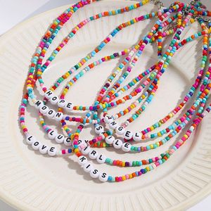 Collier ras du cou perlé bohème coloré Collier papillon champignon fleur espoir heureux à <span class=keywords><strong>ma</strong></span> fille - Product Image 4
