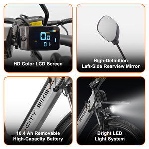 Bicicleta Eléctrica Moderna OUXI, 36v 10.5ah, Bicicleta Eléctrica de 350W, Ligera, para Ciudad, para Adultos - Product Image 2