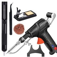 Pistol Soldering Iron Thermal Genggam 60W dengan Pengisian Timah Otomatis, Pemanasan 30 Detik, 220-240V AC, Tip Leader LD-283