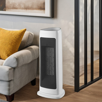 Radiateur Tour Électrique Numérique à Oscillation pour Chauffage d'Espace, Thermostat Automatique, Chauffage Céramique PTC 1500W, Minuteur 12 Heures