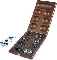 Jeu de société en bois personnalisé Hotsale avec 72+8 pierres de verre bonus, jeu familial classique pliable pour adultes, fabrication de jeux de société