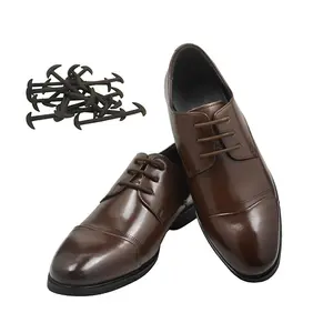 गर्म कोई टाई चमड़े स्नीकर के लिए जूता लेस Stretchable आलसी सिलिकॉन जूते का फीता लोचदार सिलिकॉन Shoelaces