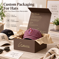 Boîtes cadeaux en carton pliables en gros, boîtes cadeaux rigides personnalisées de luxe avec fermeture magnétique, boîte cadeau pliable avec fermeture magnétique pour l'emballage de chapeaux